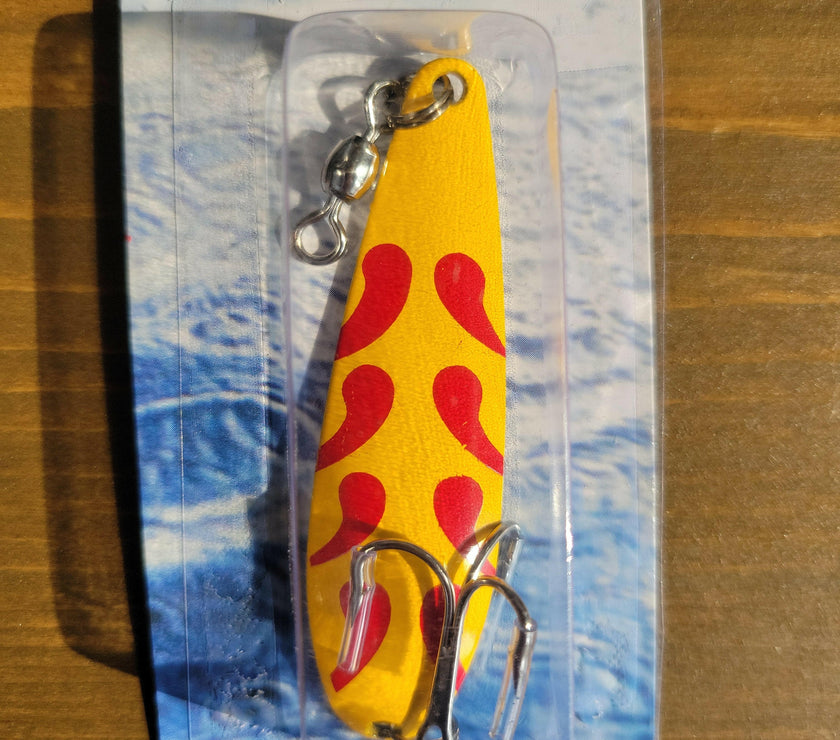 🍁COMPAC Crocodile Lure 1/2oz Yellow Red