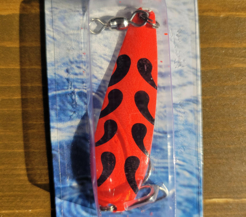 🍁COMPAC Crocodile Lure Orange Black 1/2oz
