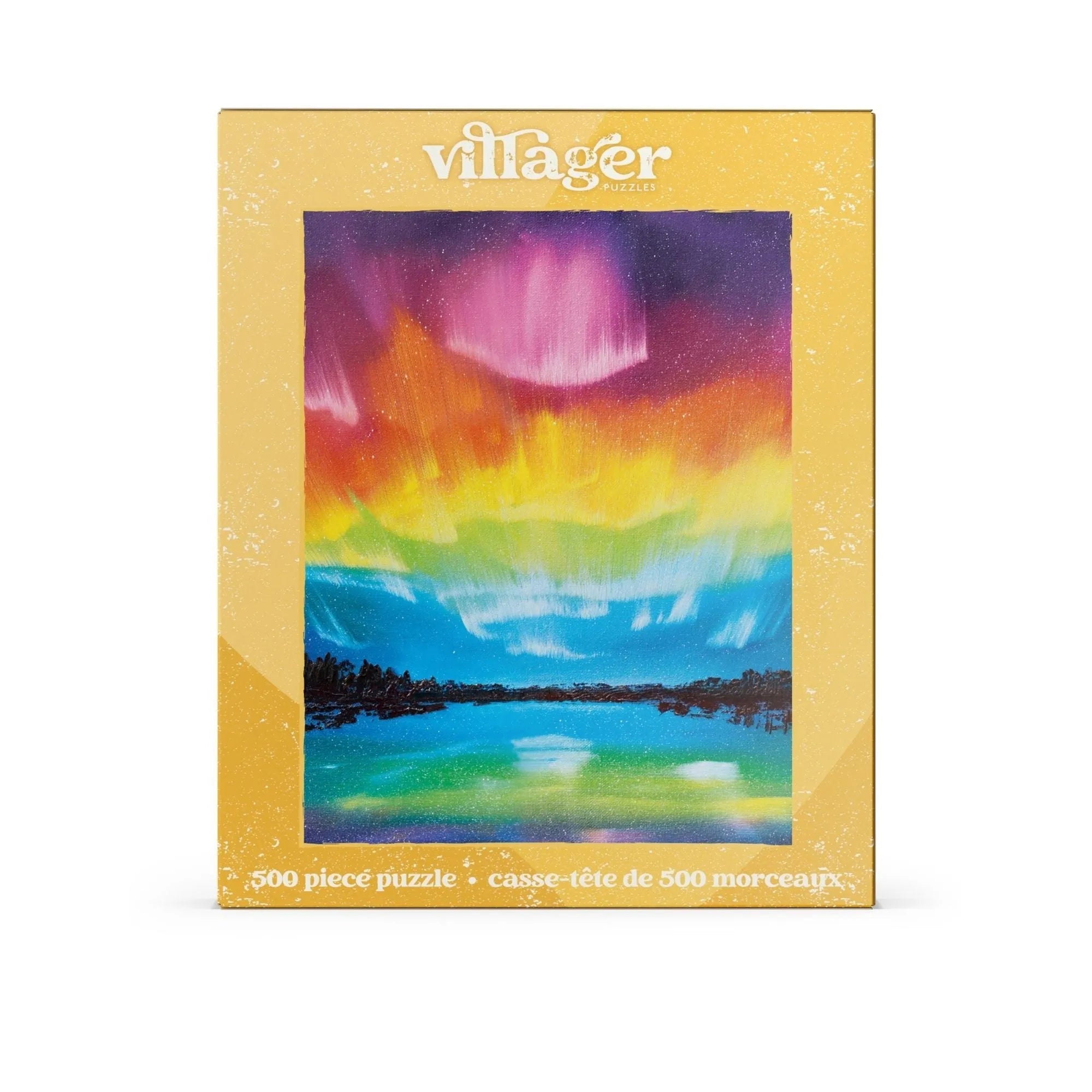  Rainbow Northern Lights | 500-Piece Puzzle for Adults | Designed in Canada by Carly Gordon Villager Puzzles Puzzle art-noise.myshopify.com rainbow-northern-lights-500-piece-puzzle-for-adults-designed-in-canada-by-carly-gordon
