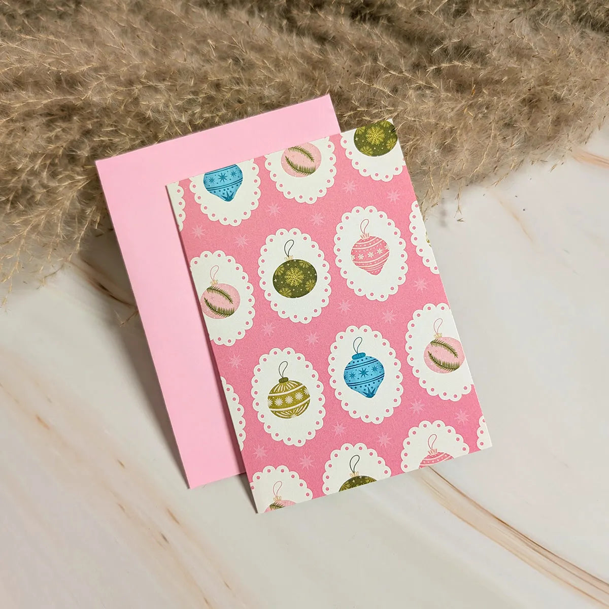  Joyful Ornaments Mini Holiday Card Cheeky Peach Designs Cards art-noise.myshopify.com joyful-ornaments-mini-holiday-card