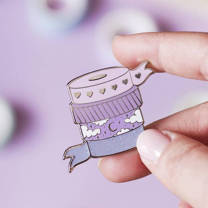 The Gray Muse - Washi Tape Enamel Pin - Art Noise