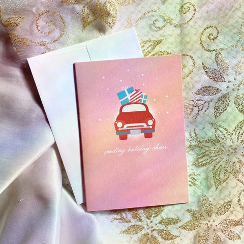 Holiday Cheer Mini Greeting Card Cheeky Peach Designs Cards art-noise.myshopify.com holiday-cheer-mini-greeting-card
