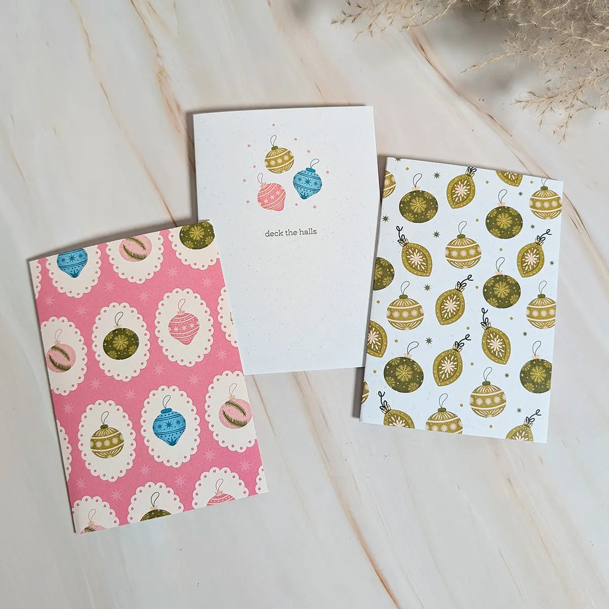  Joyful Ornaments Mini Holiday Card Cheeky Peach Designs Cards art-noise.myshopify.com joyful-ornaments-mini-holiday-card
