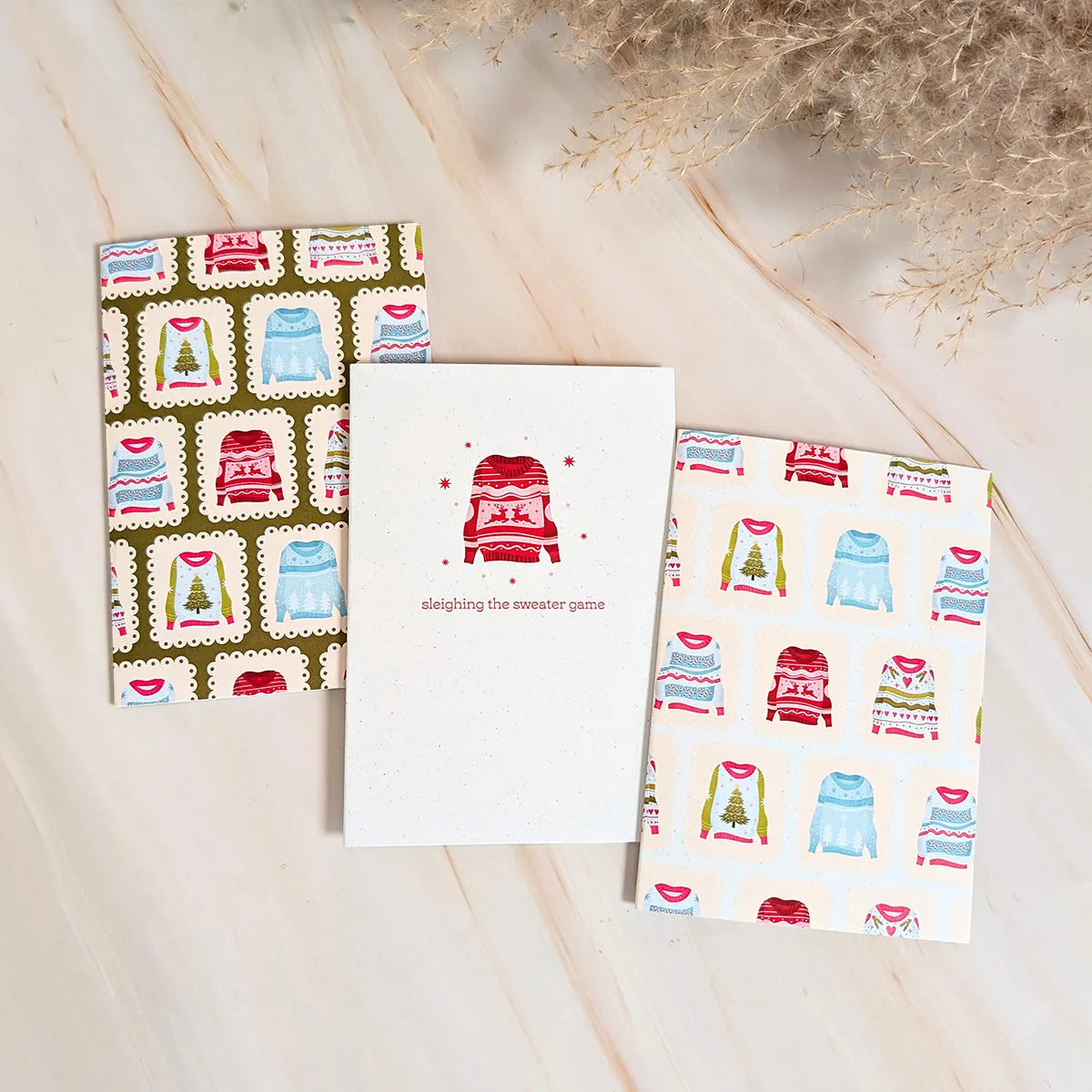  Sleighing the Sweater Game Mini Holiday Card Cheeky Peach Designs Cards art-noise.myshopify.com sleighing-the-sweater-game-mini-holiday-card