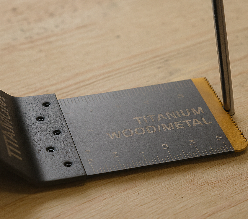 Titanium Curved Oscillating Blade – 42mm Precision Cut | Wood & Metal | Universal Fit