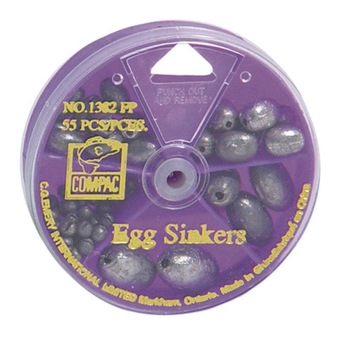 🍁COMPAC Egg Sinker Dial Pack Assortment 55pcs Stony Tackle Shack Fishing Sinkers art-noise.myshopify.com compac-egg-sinker-dial-pack-assortment-55pcs-1