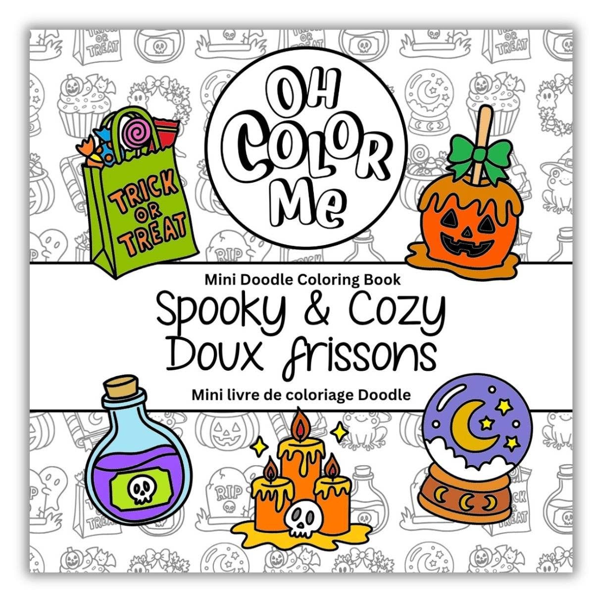 Halloween Mini Coloring Book - Spooky & Cozy