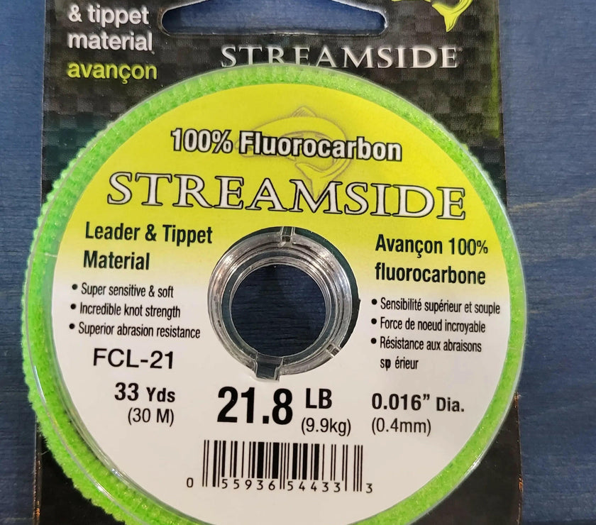 🍁Streamside Fluorocarbon Leader & Tippet Material 21.8lb 30m