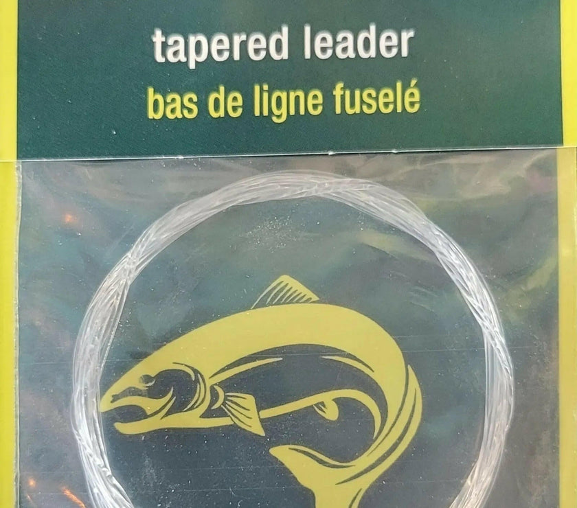 🍁Streamside Tapered Leader 0X 10.6lb 0.28mm Tip Dia. 9ft