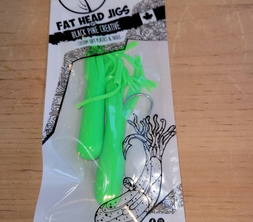 🍁Black Pine 4" 1oz Tube Jigs 2/pk