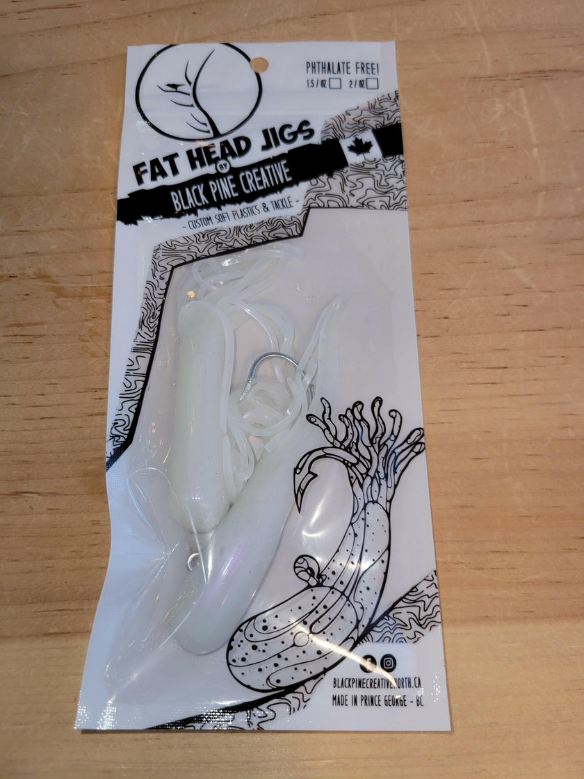 🍁Black Pine 4" 1oz Tube Jigs 2/pk