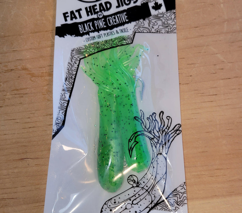 🍁Black Pine 4" 1oz Tube Jigs 2/pk