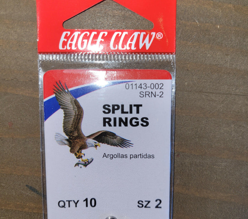 Eagle Claw Size #2 Split Rings