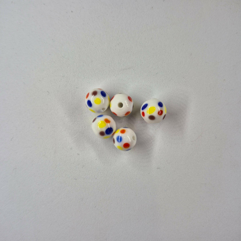 Wonderbread 10mm Glass Fishing Beads 5/pk