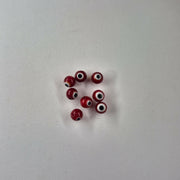 Evil Eye 6mm Glass Fishing Beads 8/pk