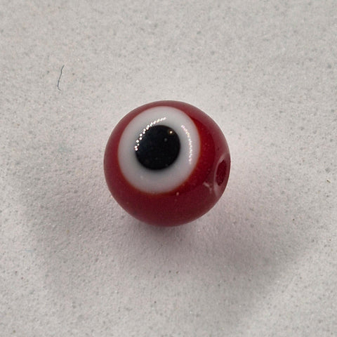 Evil Eye 6mm Glass Fishing Beads 8/pk