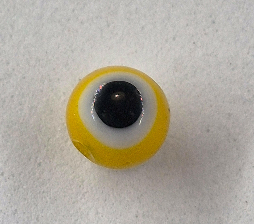 Evil Eye 6mm Glass Fishing Beads 8/pk