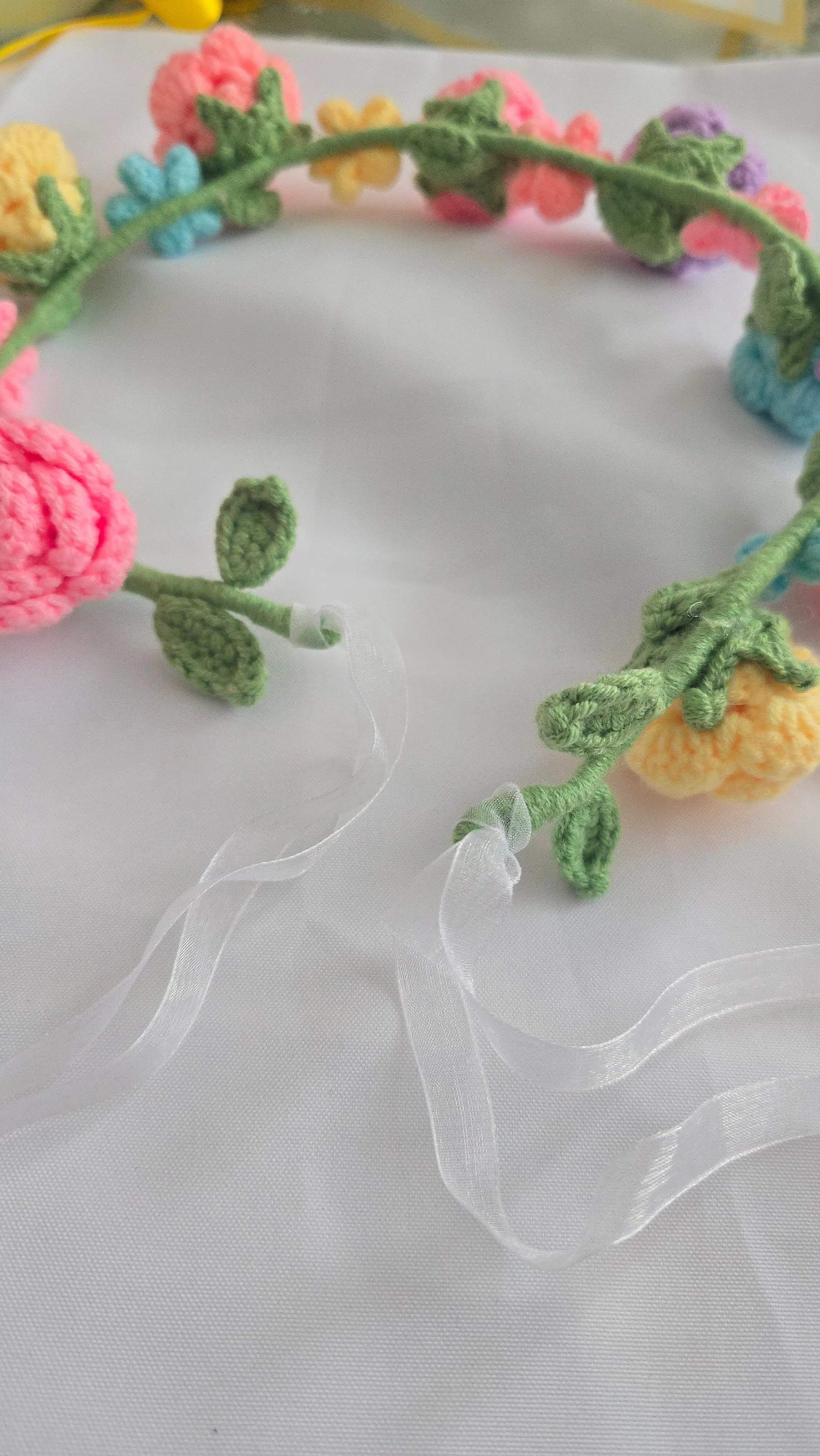 Crochet Flower Crown made with april product_type art-noise.myshopify.com crochet-flower-crown Crochet Flower Crown made with april  art-noise.myshopify.com crochet-flower-crown