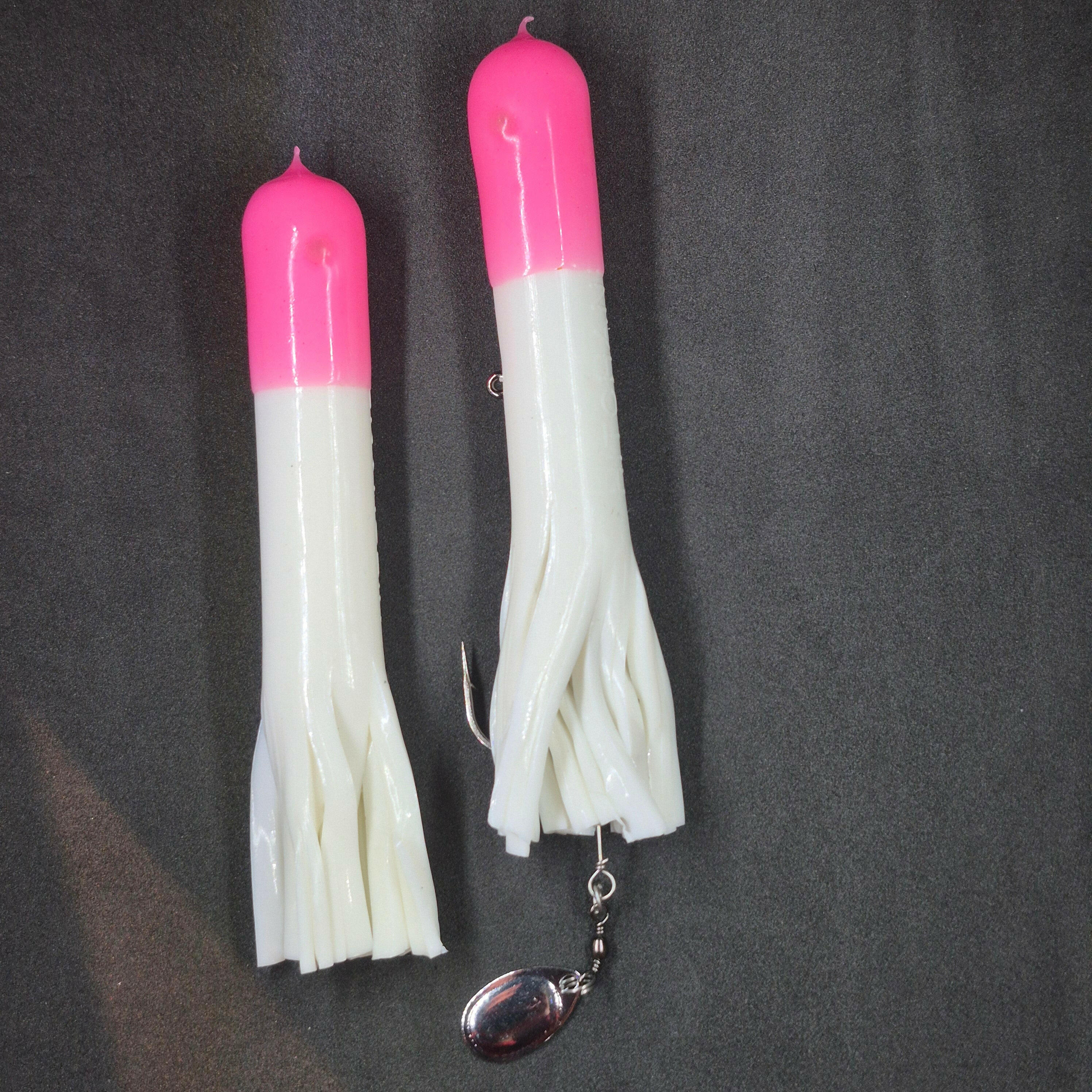 🍁Hitch & Fish 5" Glow Rattle Laker Tube Jigs 2oz Stony Tackle Shack artificial fishing jigs art-noise.myshopify.com hitch-fish-5-glow-rattle-laker-tube-jigs-2oz-1