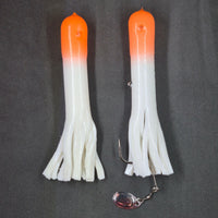🍁Hitch & Fish 5" Glow Rattle Laker Tube Jigs 2oz