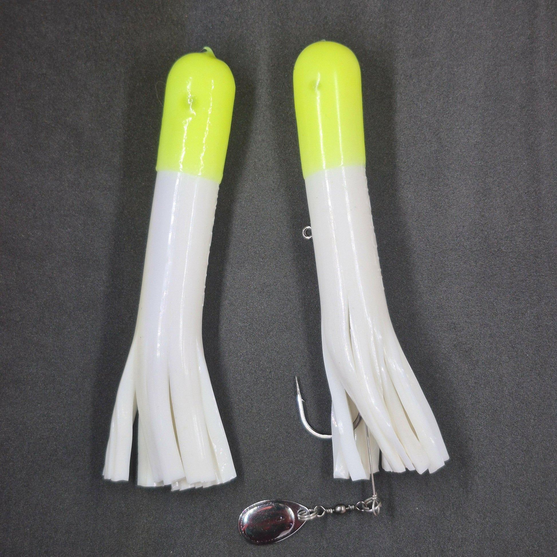 🍁Hitch & Fish 5" Glow Rattle Laker Tube Jigs 2oz Stony Tackle Shack artificial fishing jigs art-noise.myshopify.com hitch-fish-5-glow-rattle-laker-tube-jigs-2oz-1