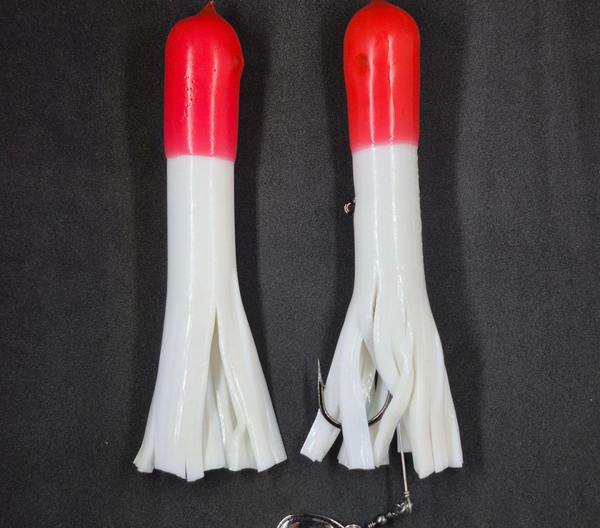 🍁Hitch & Fish 5" Glow Rattle Laker Tube Jigs 2oz