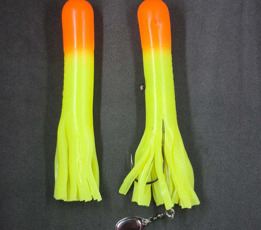 🍁Hitch & Fish 6" Glow Rattle Laker Tube Jigs
