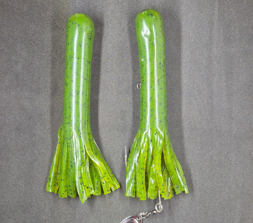 🍁Hitch & Fish 6" Glow Rattle Laker Tube Jigs