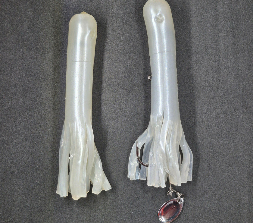🍁Hitch & Fish 6" Glow Rattle Laker Tube Jigs