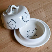 Goat Ridge Farm Butter Dish - Chicken