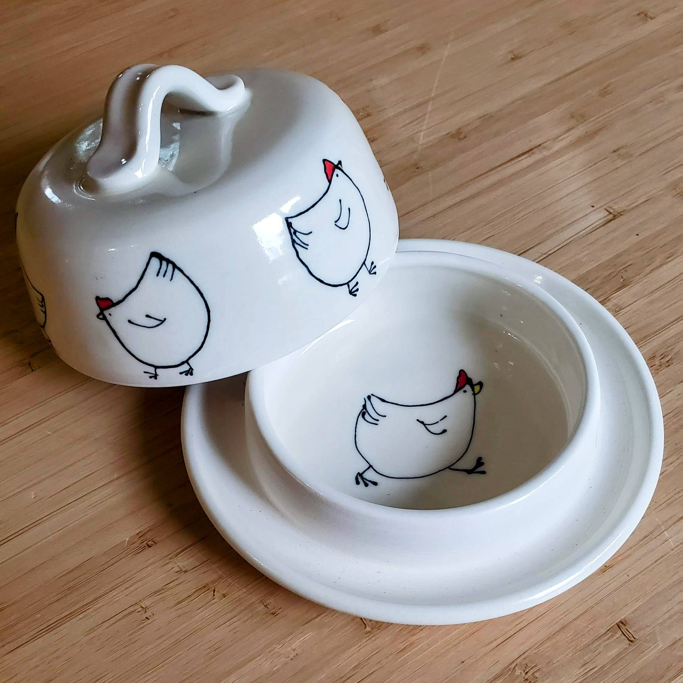 Goat Ridge Farm Butter Dish - Chicken