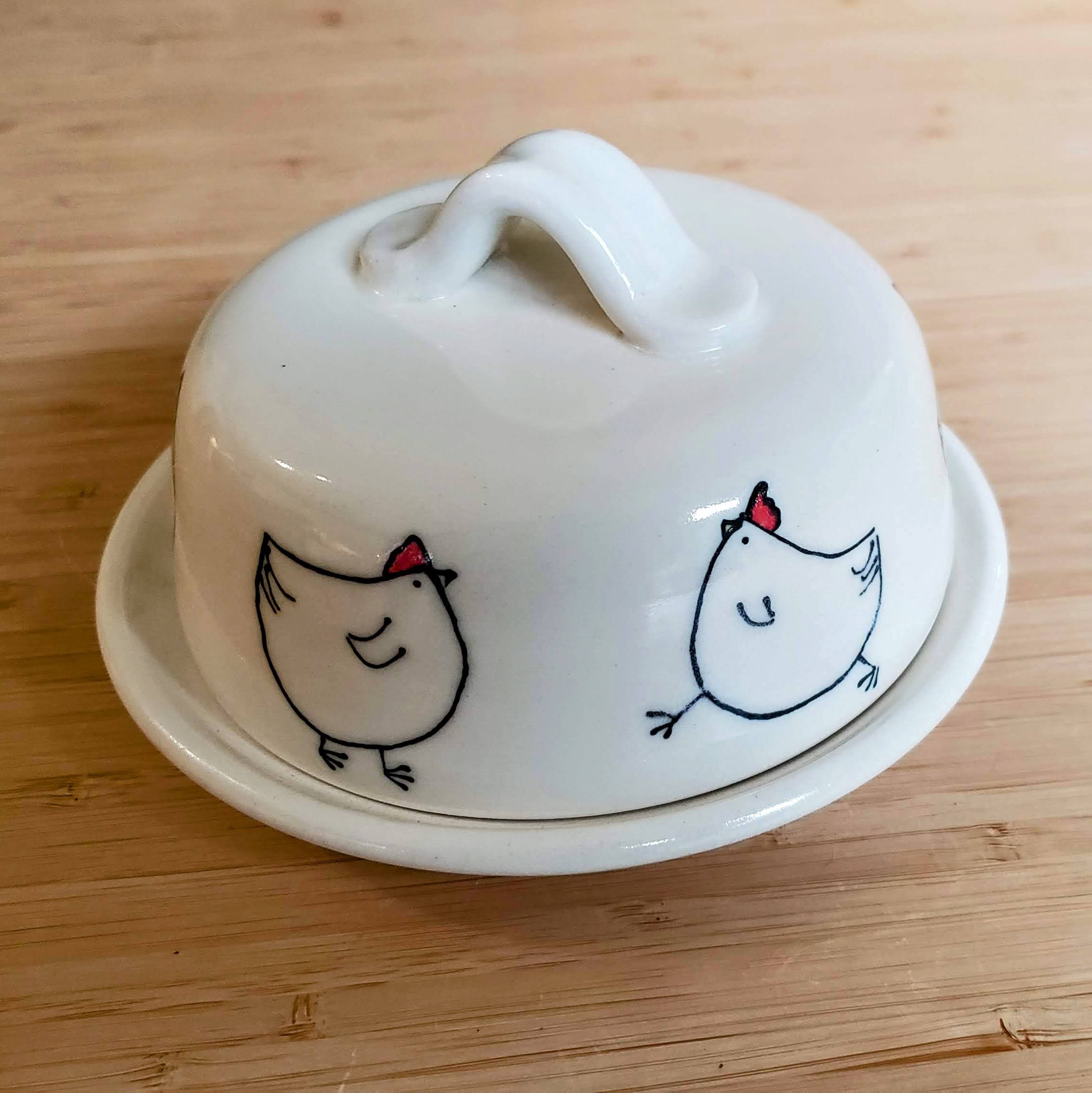 Goat Ridge Farm Butter Dish - Chicken