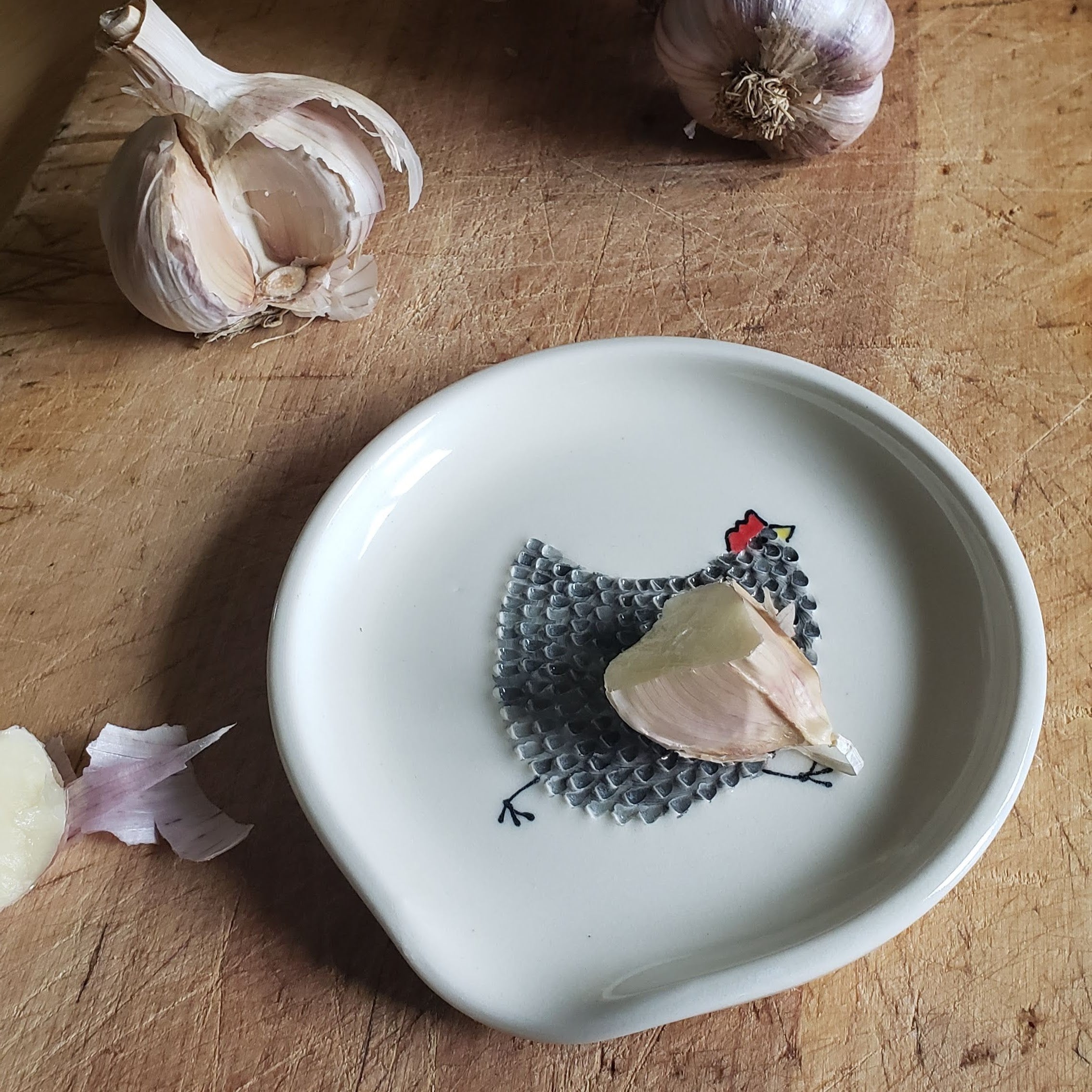 Goat Ridge Farm Garlic Grater - Black Chicken