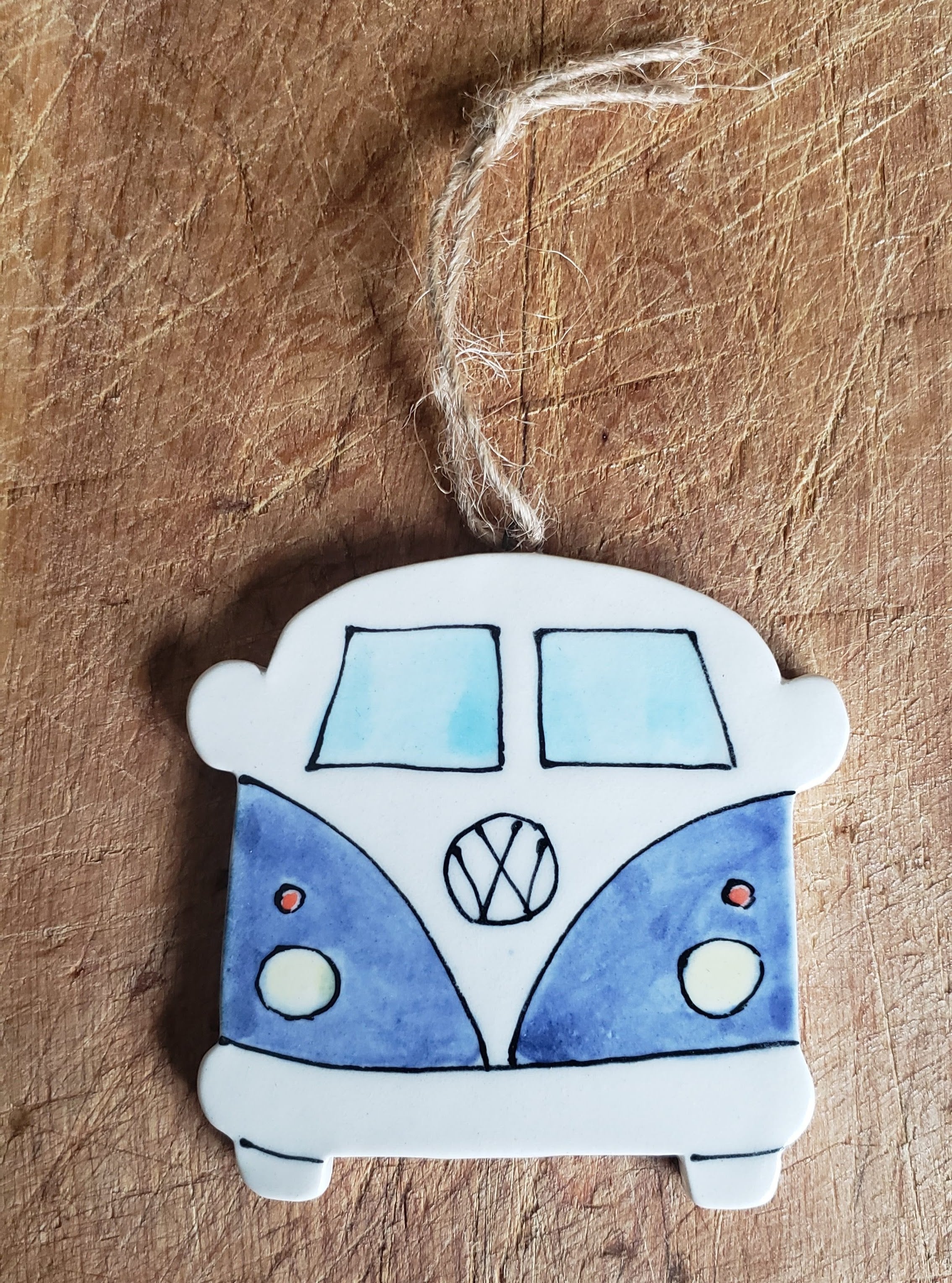 Goat Ridge Farm Ornament - VW Bus, Blue