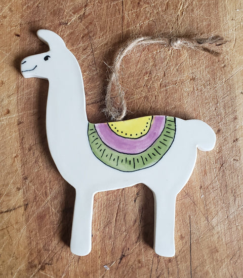 Goat Ridge Farm Ornament - Llamas
