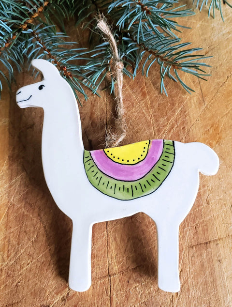 Goat Ridge Farm Ornament - Llamas
