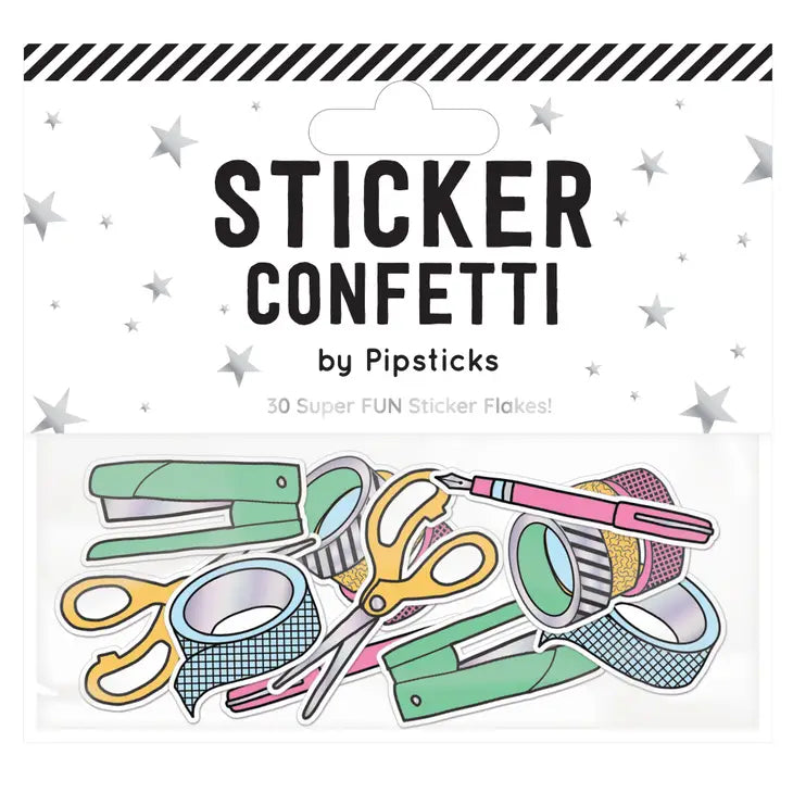 Pipsticks - Gettin' Crafty Sticker Confetti - Art Noise