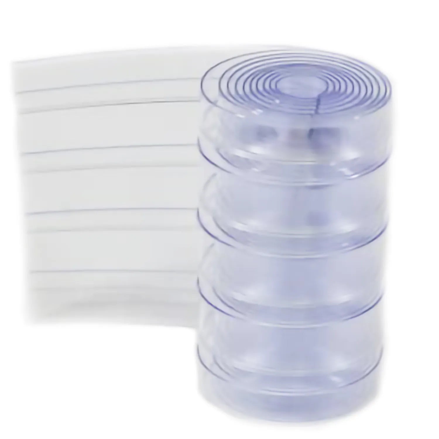  Byson PVC Strip Curtains, Smooth Standard 2mm x 8in Clear with Blue tint - Custom Kit Byson  art-noise.myshopify.com byson-pvc-strip-curtains-smooth-standard-2mm-x-8in-clear-with-blue-tint-custom-kit