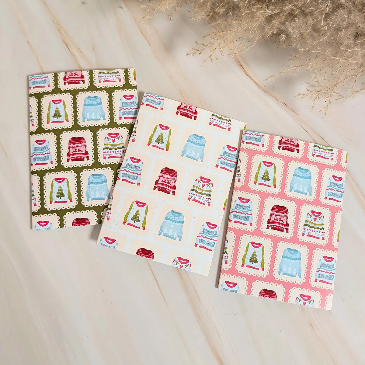  Warm Sweater Wishes Mini Holiday Card Cheeky Peach Designs Cards art-noise.myshopify.com warm-sweater-wishes-mini-holiday-card