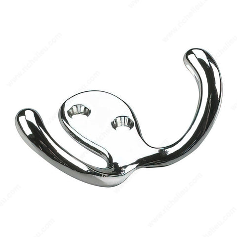 Onward - 3" Double Wardrobe Hook - 2235 Chrome Onward product_type art-noise.myshopify.com onward-3-double-wardrobe-hook-2235-chrome-1