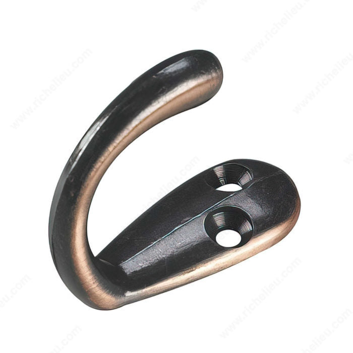 Onward - 1-3/4 in Single Wardrobe Hook - 223 Oil-Rubbed Bronze