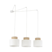 DUO White Jute Natural Suspension Light 3 LumoCrafts product_type art-noise.myshopify.com duo-white-jute-natural-suspension-light-3