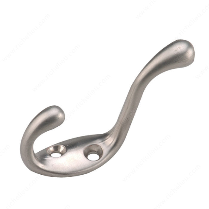 3-1/2 in Heavy Duty Coat Hook - 235 Brushed Nickel