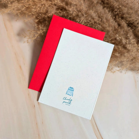  Stay Cozy and Bright Mini Holiday Card Cheeky Peach Designs Cards art-noise.myshopify.com stay-cozy-and-bright-mini-holiday-card
