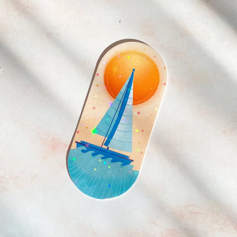  Sunset Sailing | New Brunswick Sticker Cheeky Peach Designs Sticker art-noise.myshopify.com sunset-sailing-new-brunswick-sticker