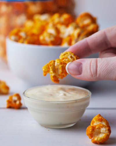 Buffalo Cheddar Popcorn