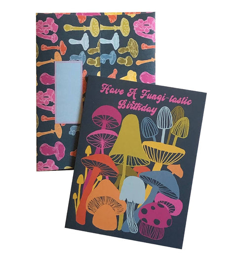 Fungi-tastic Birthday Card - Fun Mushroom Design