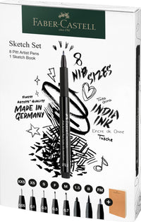 Faber-Castell - Pitt Artist Pen Set +Sketchbook - Art Noise