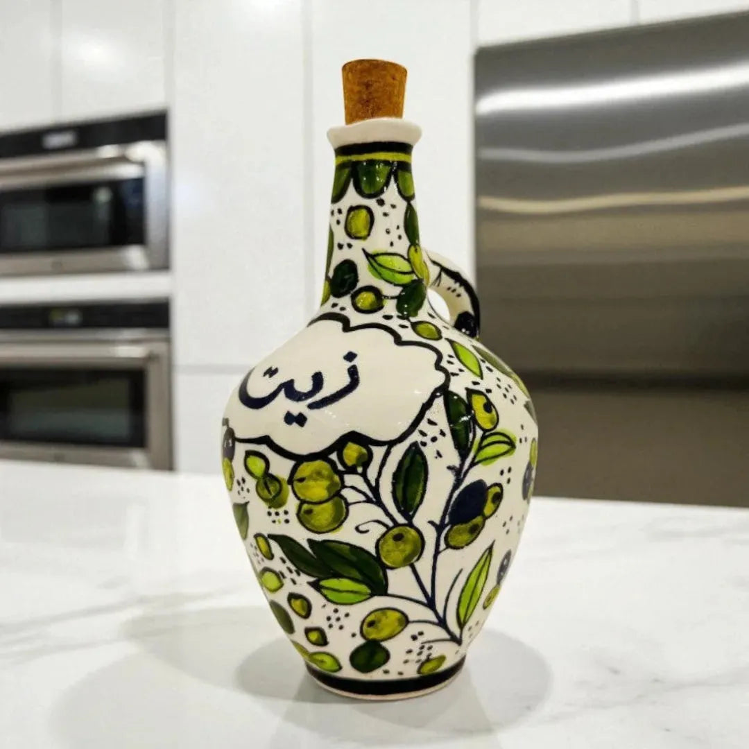 Olive Oil Jug 11x11x20 cm Watany Palestinian Products Ceramics art-noise.myshopify.com olive-oil-jug-11x11x20-cm Olive Oil Jug 11x11x20 cm Watany Palestinian Products Ceramics art-noise.myshopify.com olive-oil-jug-11x11x20-cm