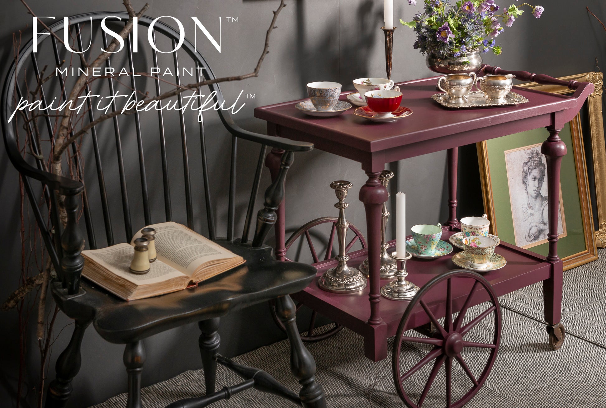 Fusion Mineral Paint Elderberry Homestead House Furniture Paint art-noise.myshopify.com fusion-mineral-paint-elderberry-500ml